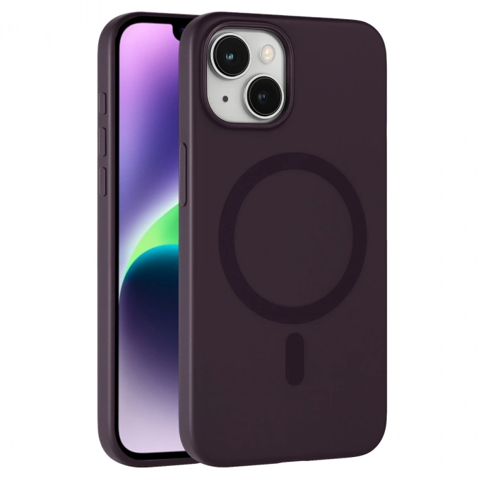 HERŞEYTREND Joko Apple İphone 14 Tuna Pc Slim Magsafe Kapak - Derin Mor