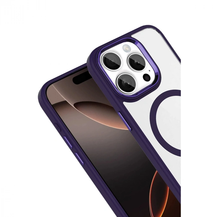 HERŞEYTREND Joko Apple İphone 15 Pro Max Terea Magsafe Kapak - Derin Mor