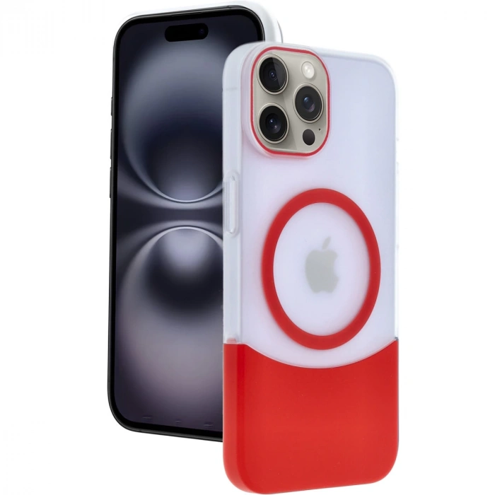 HERŞEYTREND Joko Apple İphone 15 Pro Max Velar Magsafe Kapak - Kırmızı