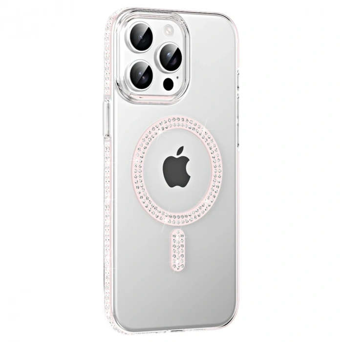 HERŞEYTREND Joko Apple İphone 15 Pro Move Taşlı Magsafe Kapak - Gümüş
