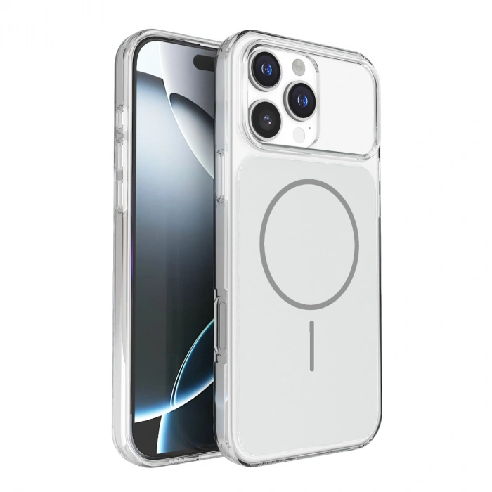 HERŞEYTREND Joko Apple İphone 16 Pro Max Bruma Magsafe Kapak - Gümüş