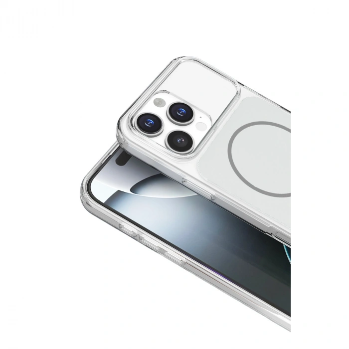 HERŞEYTREND Joko Apple İphone 16 Pro Max Bruma Magsafe Kapak - Gümüş