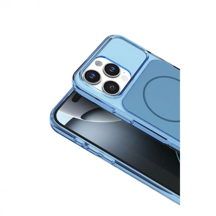 HERŞEYTREND Joko Apple İphone 16 Pro Max Bruma Magsafe Kapak - Mavi