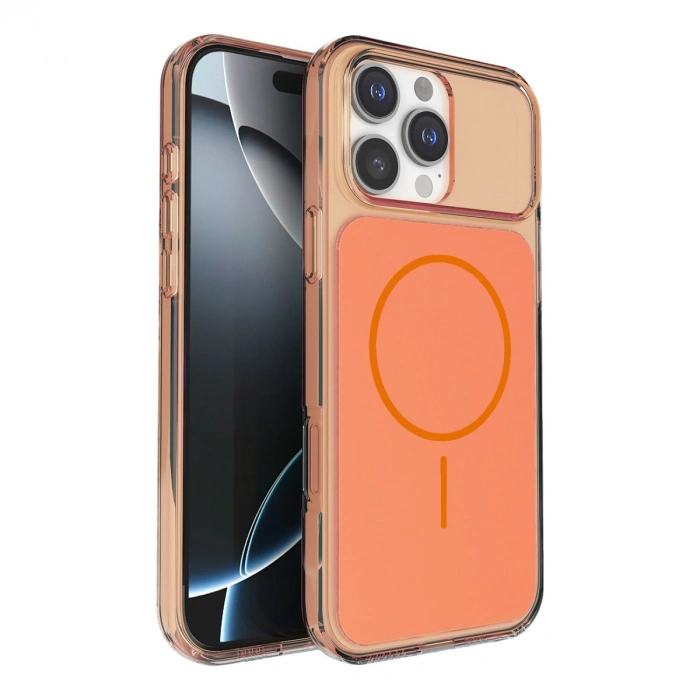 HERŞEYTREND Joko Apple İphone 16 Pro Max Bruma Magsafe Kapak - Turuncu