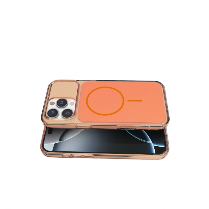 HERŞEYTREND Joko Apple İphone 16 Pro Max Bruma Magsafe Kapak - Turuncu