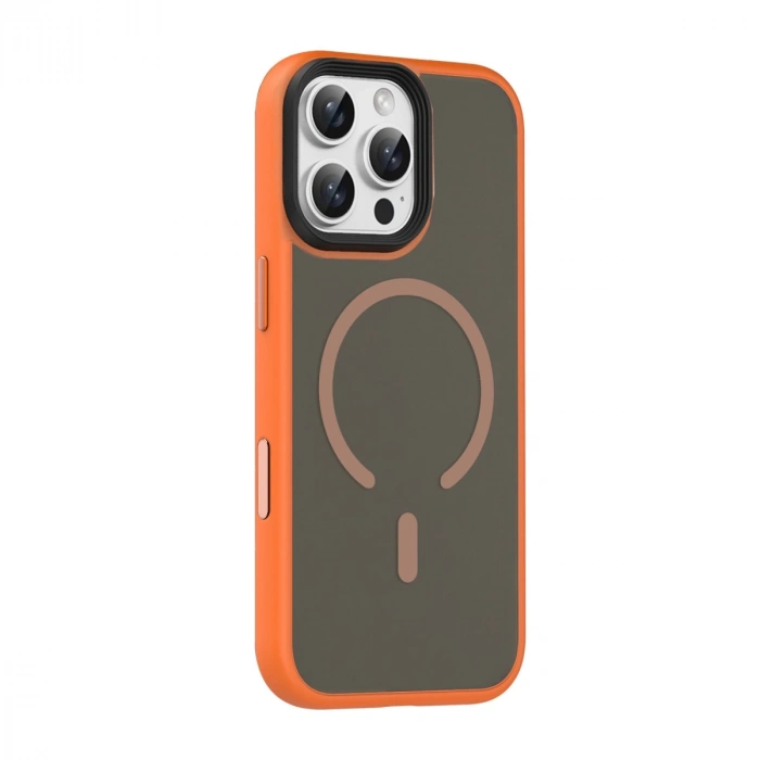 HERŞEYTREND Joko Apple İphone 16 Pro Max Megane Magsafe Kapak - Turuncu