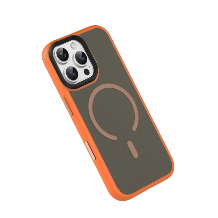 HERŞEYTREND Joko Apple İphone 16 Pro Max Megane Magsafe Kapak - Turuncu