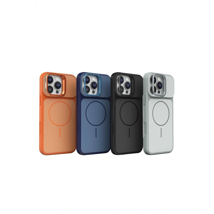 HERŞEYTREND Joko Apple İphone 16 Pro Max Pale Magsafe Standlı Kapak - Turuncu