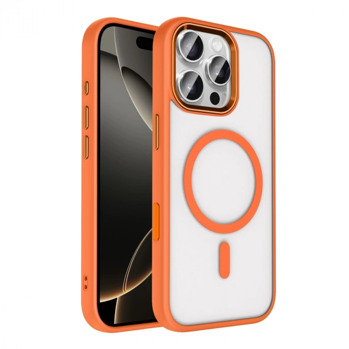 HERŞEYTREND Joko Apple İphone 16 Pro Max Terea Magsafe Kapak - Turuncu