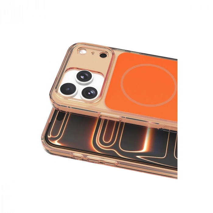 HERŞEYTREND Joko Apple İphone 17 Pro Max Bruma Magsafe Kapak - Turuncu