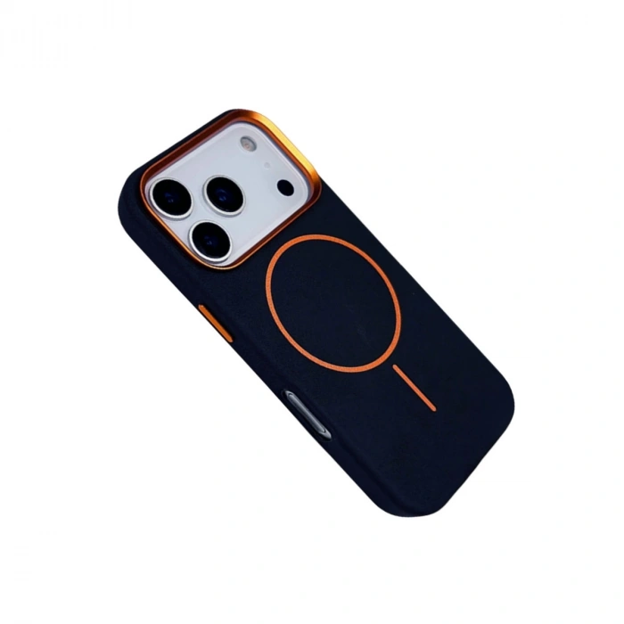 HERŞEYTREND Joko Apple İphone 17 Pro Max Luno Deri Magsafe Kapak - Mavi