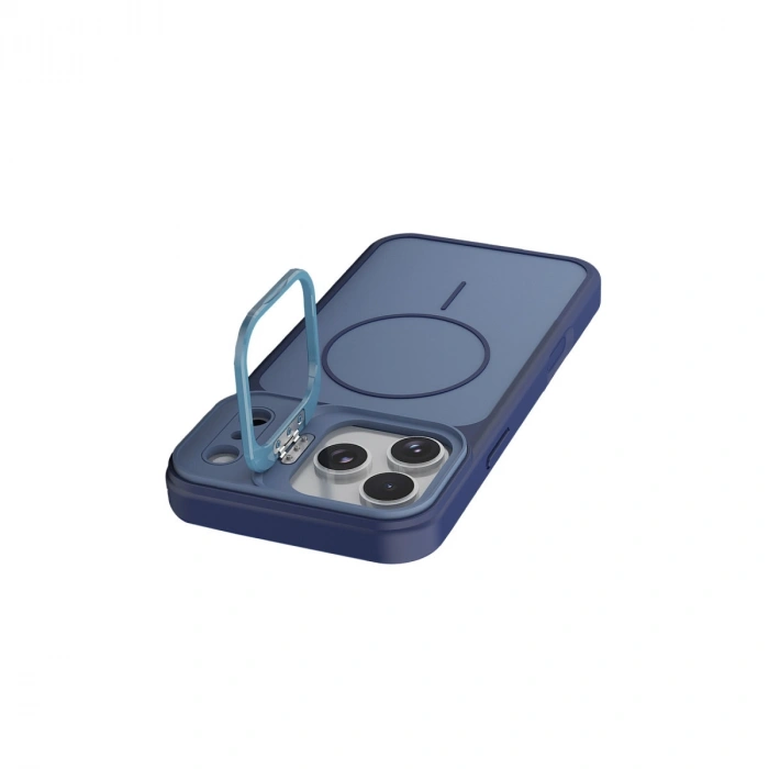 HERŞEYTREND Joko Apple İphone 17 Pro Max Pale Magsafe Standlı Kapak - Mavi
