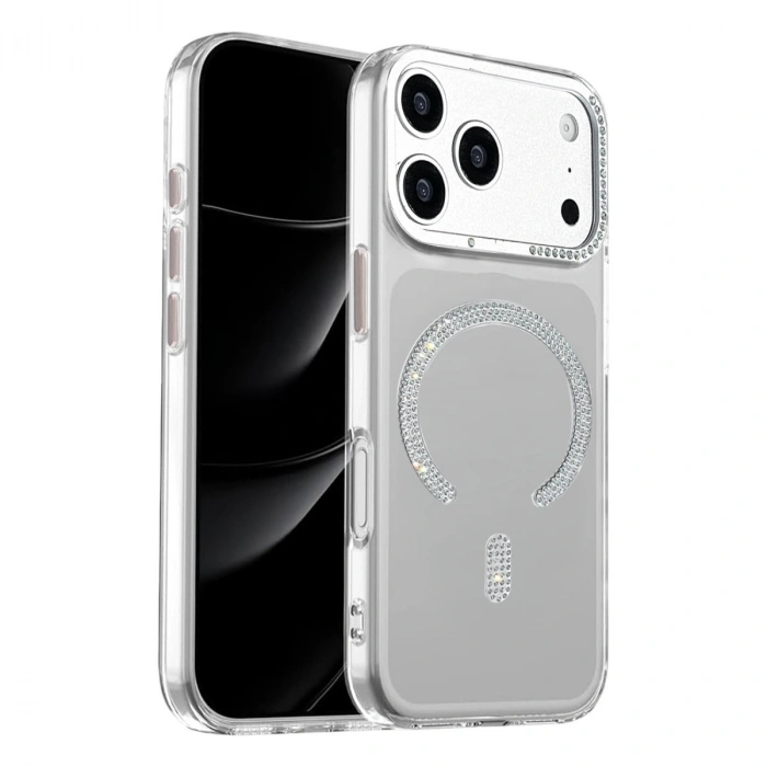 HERŞEYTREND Joko Apple İphone 17 Pro Tash Diamond Magsafe Kapak - Beyaz