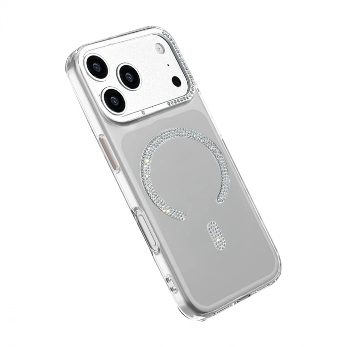 HERŞEYTREND Joko Apple İphone 17 Pro Tash Diamond Magsafe Kapak - Beyaz