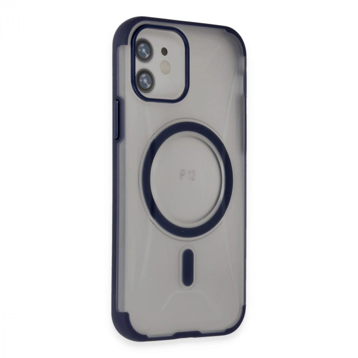 HERŞEYTREND Joko İphone 12 Hilton Magsafe Kapak - Lacivert