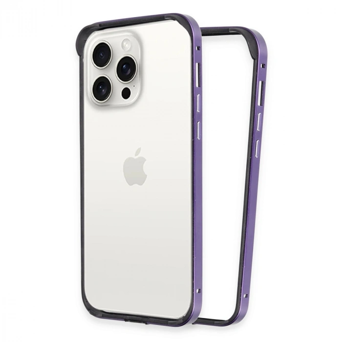 HERŞEYTREND Joko İphone 14 Pro Max Land Bumper Koruma Kapak - Derin Mor