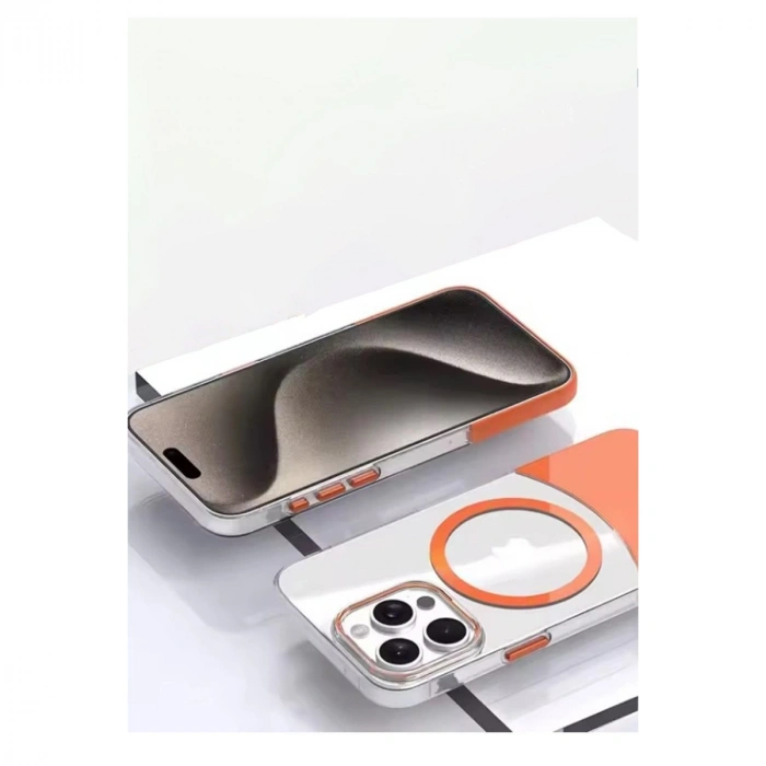 HERŞEYTREND Joko İphone 14 Pro Max Pc Suit Magsafe Kapak - Turuncu
