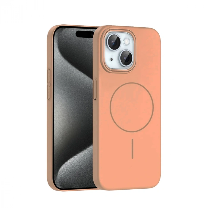 HERŞEYTREND Joko İphone 15 Plus Broş Magsafe Kapak - Çöl Titanyum