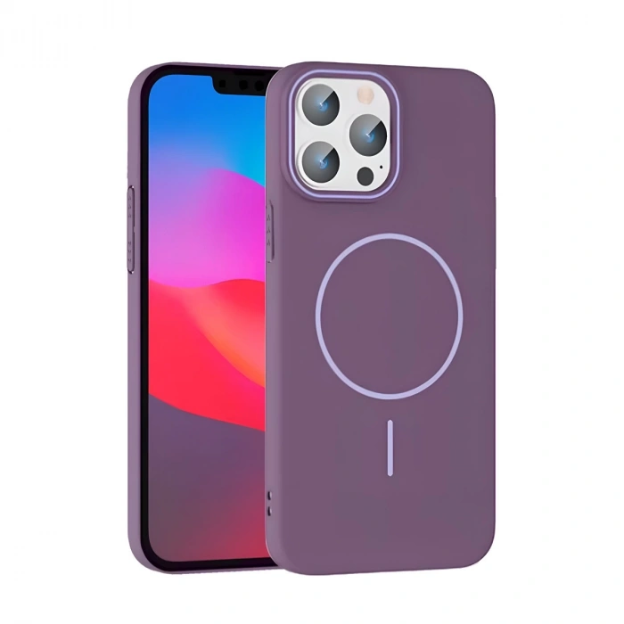 HERŞEYTREND Joko İphone 15 Pro Max Broş Magsafe Kapak - Mor
