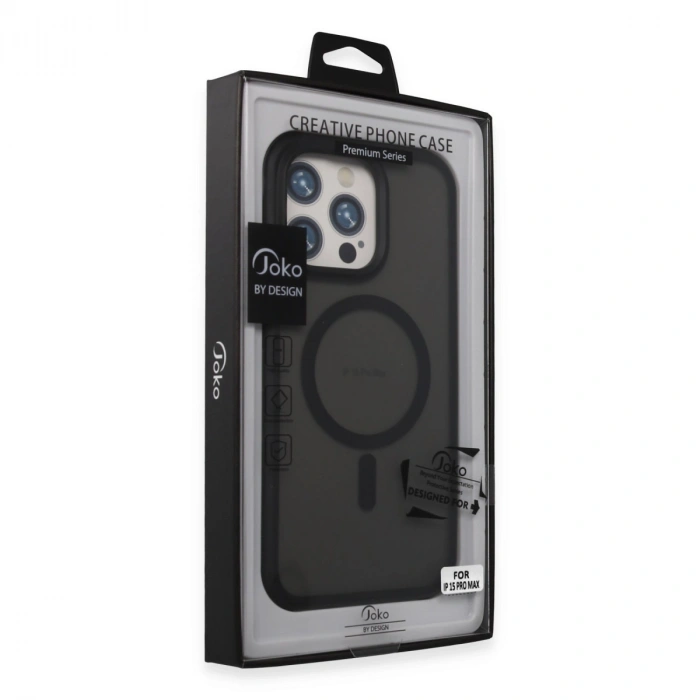 HERŞEYTREND Joko İphone 15 Pro Max Toras Airbag Magsafe Kapak - Siyah