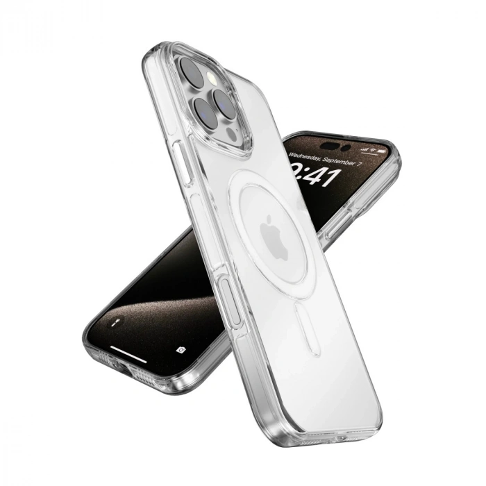 HERŞEYTREND Joko İphone 16 Pro Gleam Pc Sert Magsafe Kılıf - Şeffaf-siyah