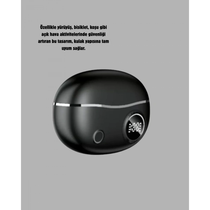 HERŞEYTREND Kablosuz Açık Kulak Kulaklık Bluetooth 5.4 Type-C Hızlı Şarj 30 Saat