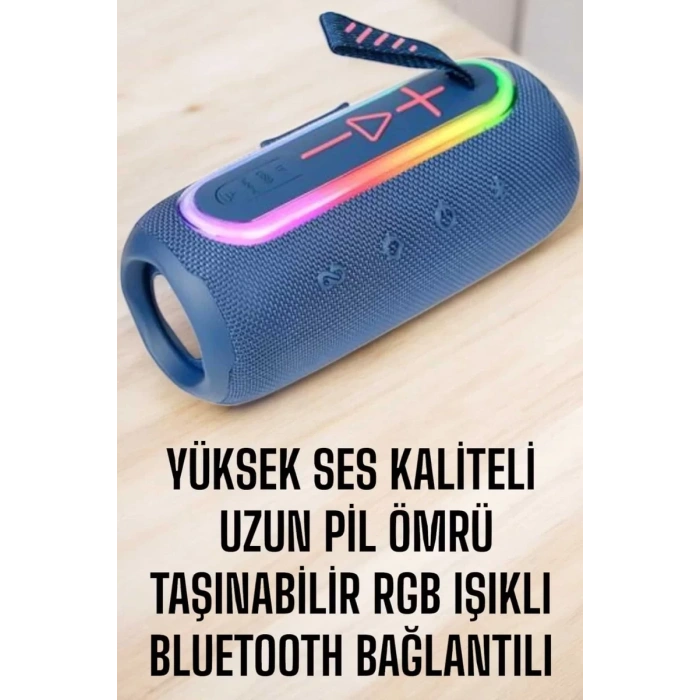 HERŞEYTREND Kablosuz Bluetooth Hoparlör Uzun Pil Ömrü Taşınabilir