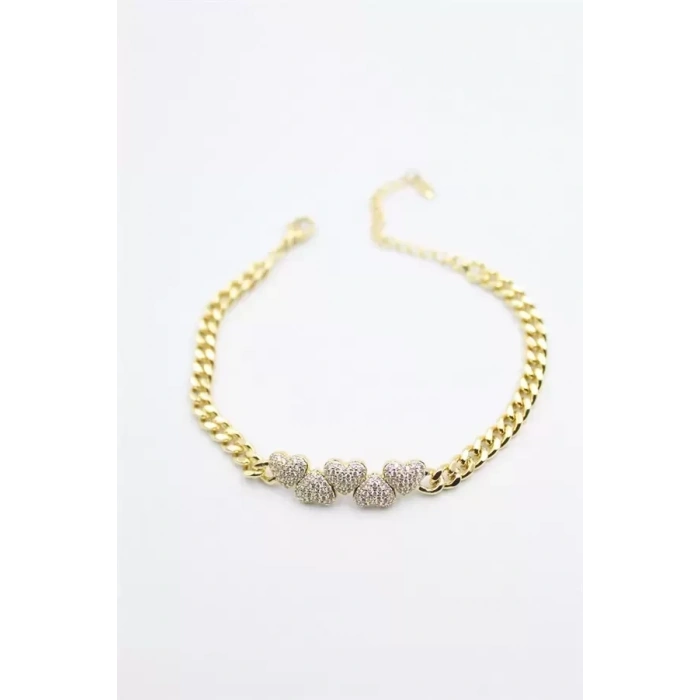 HERŞEYTREND Kalp Xuping Bileklik - Altın