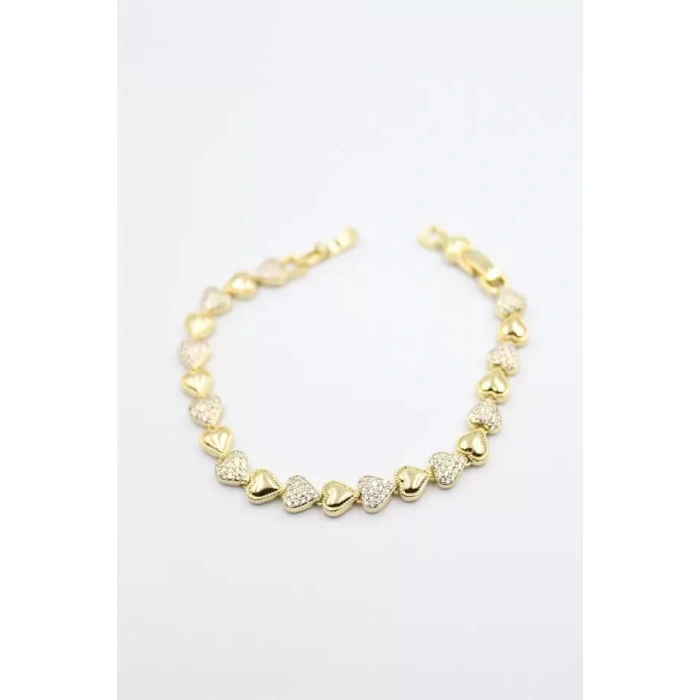 HERŞEYTREND Kalp Xuping Bileklik - Altın