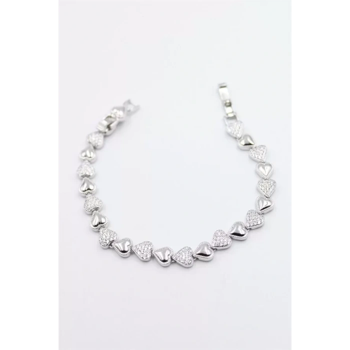 HERŞEYTREND Kalp Xuping Bileklik - Gümüş