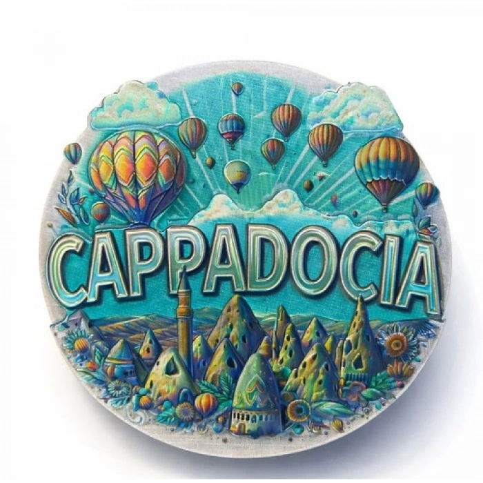 HERŞEYTREND Kapadokya Temalı Silikon Buzdolabı Magneti Model 6