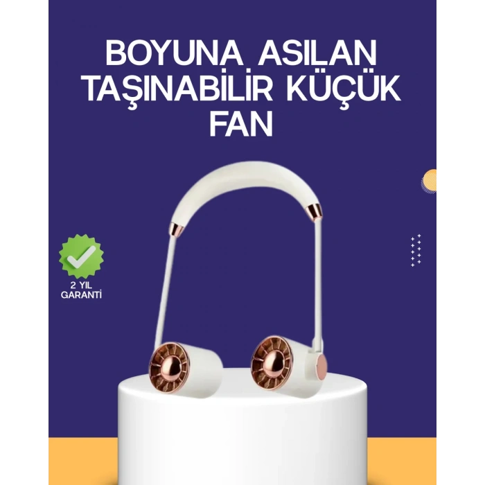 HERŞEYTREND Katlanabilir Asılabilir Mini Fan USB Şarjlı 3 Kademeli Sessiz