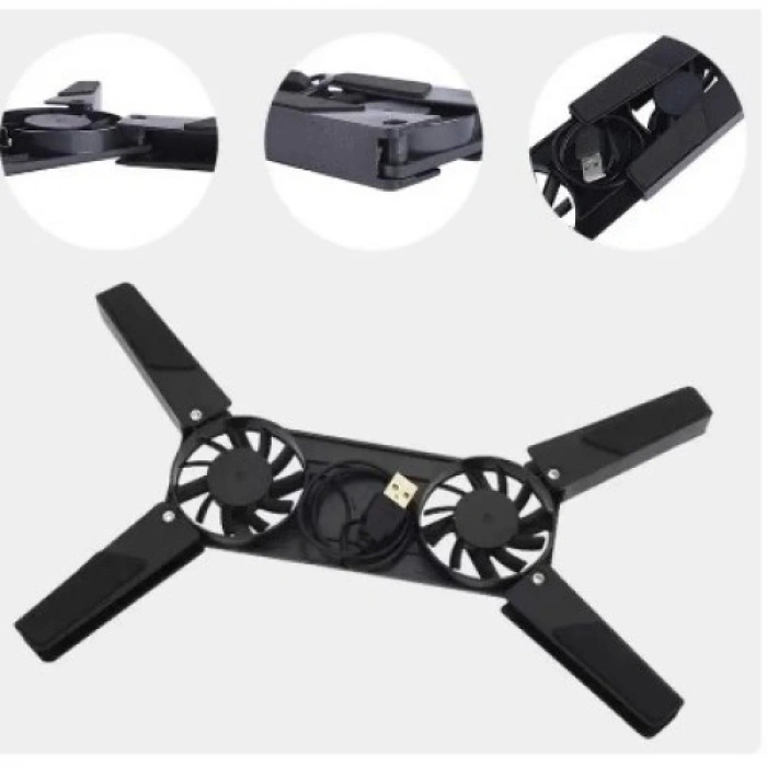 HERŞEYTREND Katlanabilir Laptop Soğutucu 2 fanlı