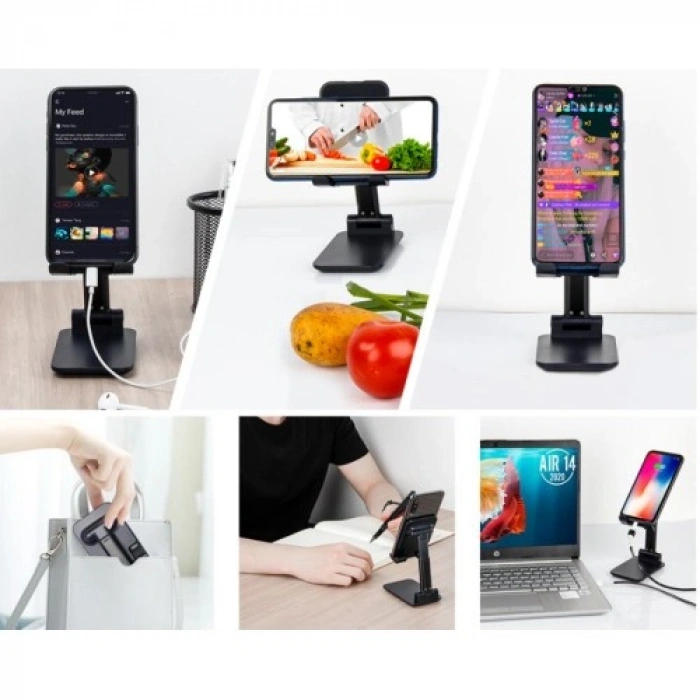 HERŞEYTREND Katlanabilir Masaüstü Telefon Tutucu Stand CM-449