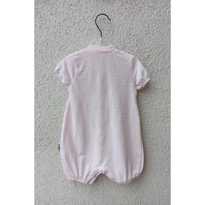 HERŞEYTREND Kedi Figürlü Kısa Kız Tulum 3-6-9 Ay