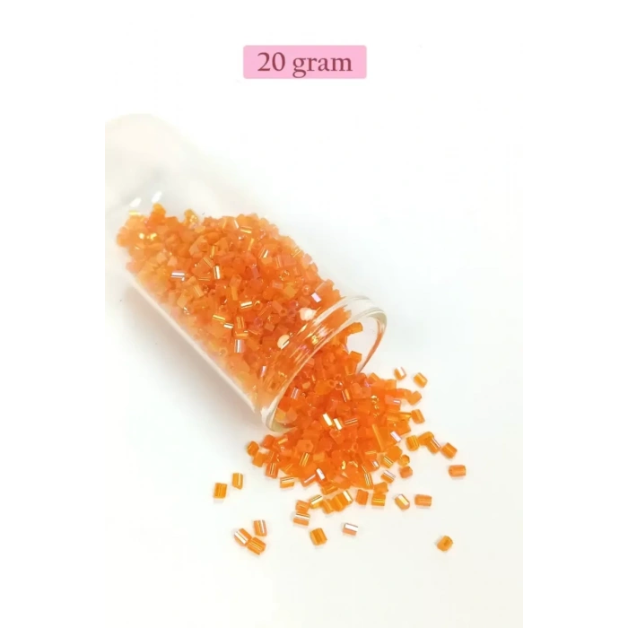 HERŞEYTREND Kesme Cam Boncuk 2mm - 4 Renk - Toplam 80 Gram - BNC437