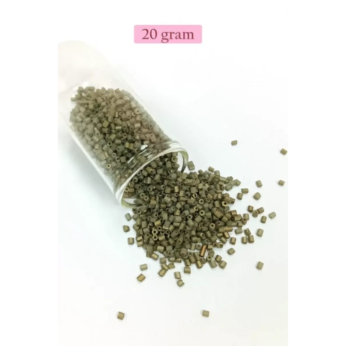 HERŞEYTREND Kesme Cam Boncuk 2mm - 4 Renk - Toplam 80 Gram - BNC438