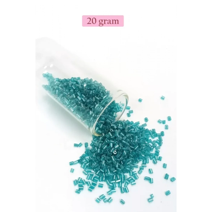 HERŞEYTREND Kesme Cam Boncuk 2mm - 4 Renk - Toplam 80 Gram - BNC438
