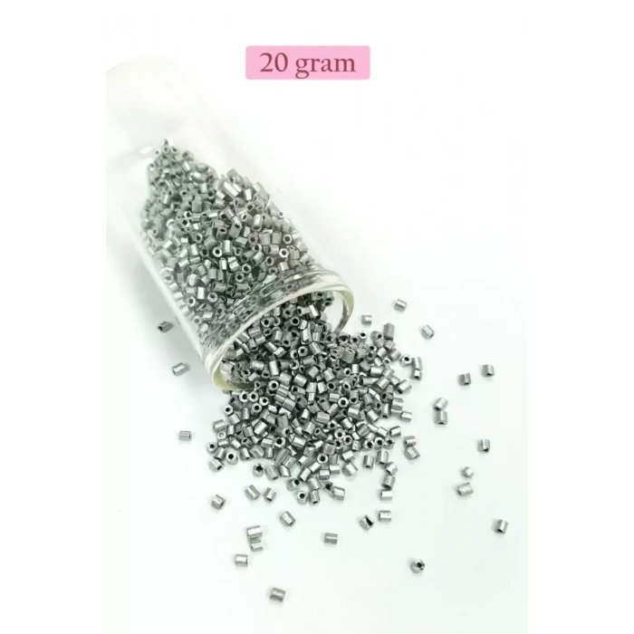 HERŞEYTREND Kesme Cam Boncuk 2mm - 4 Renk - Toplam 80 Gram - BNC442