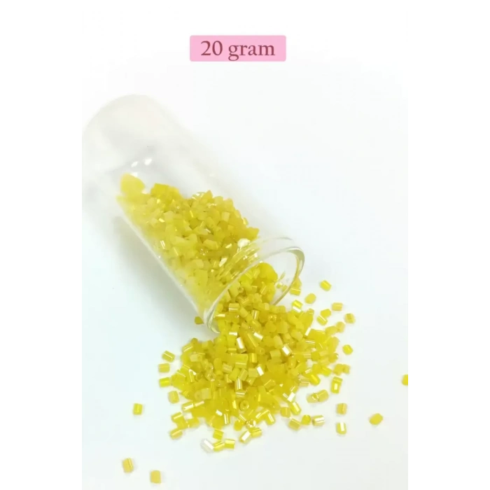 HERŞEYTREND Kesme Cam Boncuk 2mm - 4 Renk - Toplam 80 Gram - BNC443