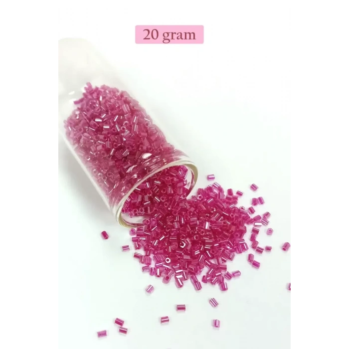 HERŞEYTREND Kesme Cam Boncuk 2mm - 4 Renk - Toplam 80 Gram - BNC445