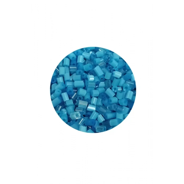 HERŞEYTREND Kesme Cam Boncuk 2mm - 60 Gram - Mat Mavi - BNC386