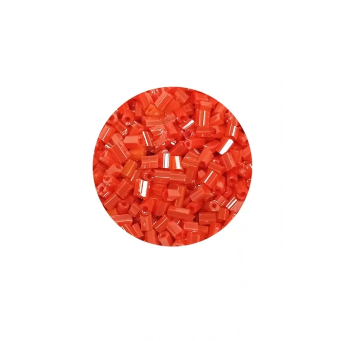 HERŞEYTREND Kesme Cam Boncuk 2mm - 60 Gram - Mercan Kırmızı - BNC358