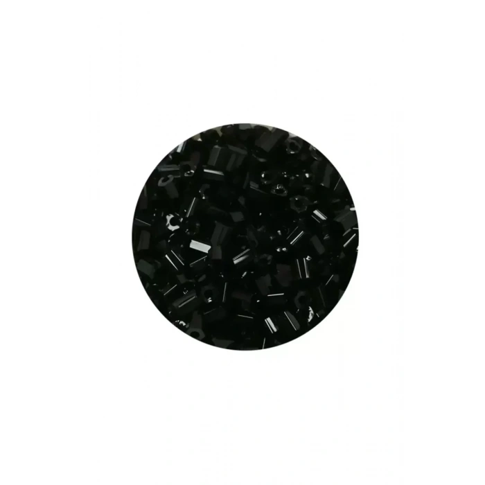 HERŞEYTREND Kesme Cam Boncuk 2mm - 60 Gram - Siyah - BNC360