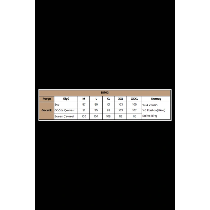 HERŞEYTREND  Kısa Kollu ve Dantelli V Yaka Gecelik