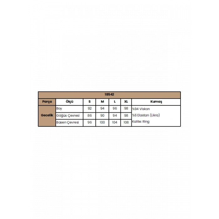 HERŞEYTREND  Kolu Omzu ve Yakası Dantelli Önü Düğmeli Gecelik