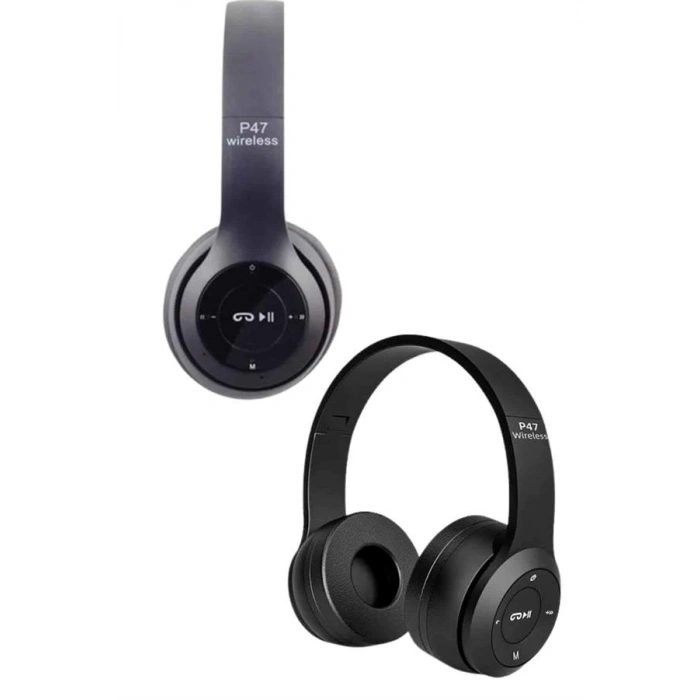 HERŞEYTREND Kulak Üstü Bluetooth Kulaklık Yüksek Ses Kaliteli Ayarlanabilir