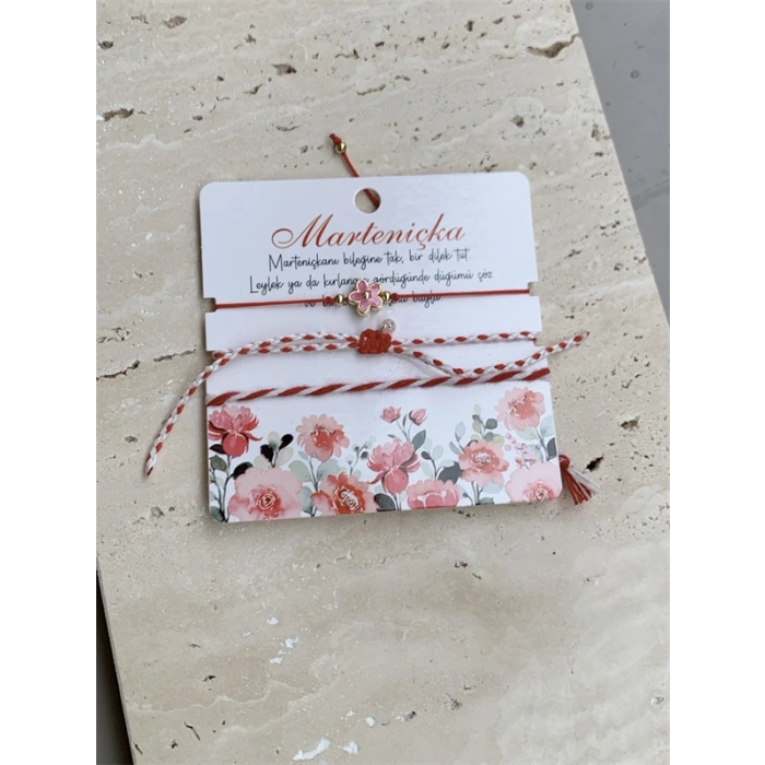 HERŞEYTREND Marteniçka İp Bileklik - Kırmızı