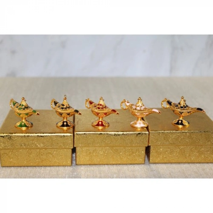 HERŞEYTREND Mineli Metal Alaaddin Lambası Model 6