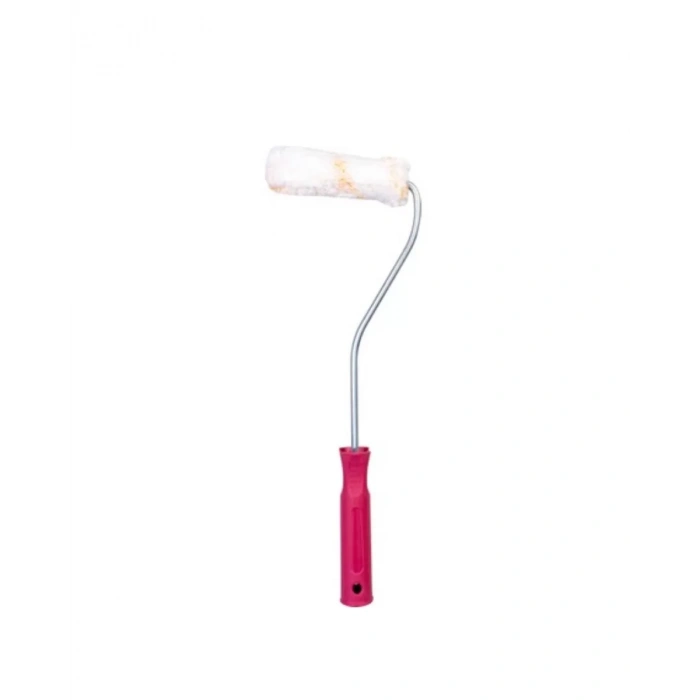 HERŞEYTREND Mini Boya Fırça Seti 10 Cm Rulo Fırça 6 Adet Yedek Rulo Hediyeli Duvar Boyama Aparatı